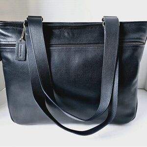 Coach Park Tote Navy E5H-4129 Vintage Leather Made 1995 USA
